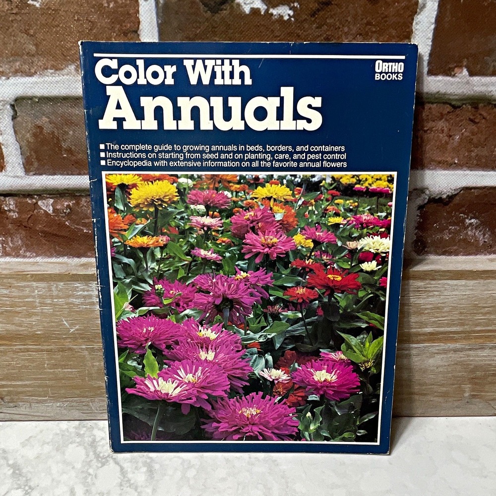 Ortho Books Color With Annuals Paperback Ortho Library Guide Book 1983